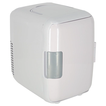 Lodówka turystyczna elektryczna samochodowa mini na jedzenie kosmetyki grzanie chłodzenie 2w1 4L biała