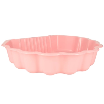 Piaskownica zamykana basen Muszelka Twins podwójna 2w1 160x87,5x19,5cm różowa