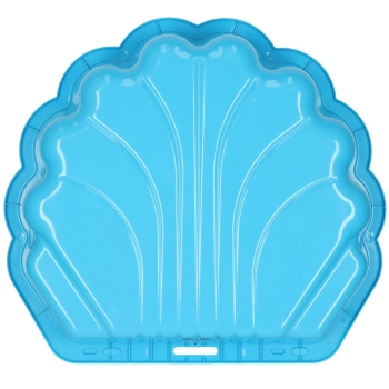 Piaskownica zamykana basen Muszelka Twins podwójna 2w1 160x87,5x19,5cm niebieska