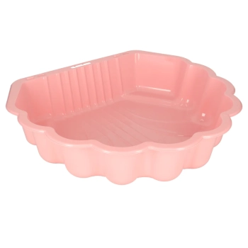 Piaskownica zamykana basen Muszelka Twins podwójna 2w1 160x87,5x19,5cm różowa