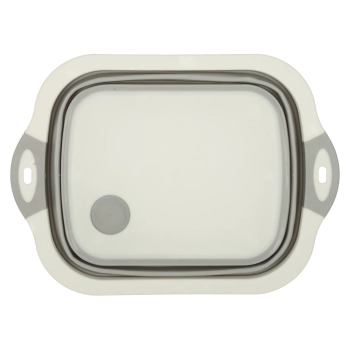 Miska składana silikonowa z odpływem deska do krojenia zlew turystyczny ociekacz