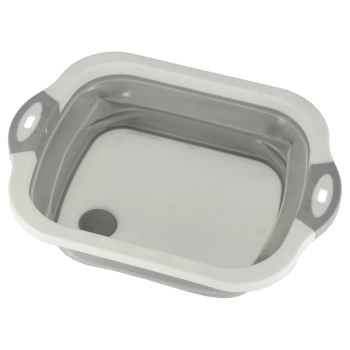 Miska składana silikonowa z odpływem deska do krojenia zlew turystyczny ociekacz