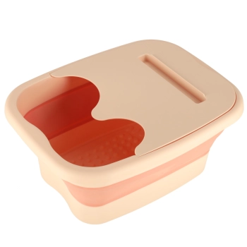 Miska do masażu mycia stóp nóg silikonowa składana wiadro z wypustkami