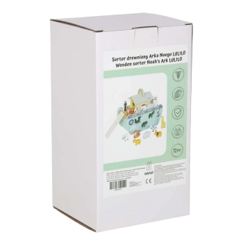 Sorter drewniany Lulilo Arka Noego statek zwierzątka 9 elementów