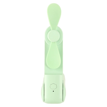 Wiatrak biurkowy wentylator mini ręczny składany wiatraczek przenośny USB zielony