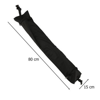Poduszka turystyczna podróżna rogal zagłówek na szyję schowek do wypełnienia czarna