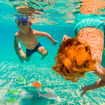 Zabawki do basenu wody do nurkowania wyławiania zestaw 27 elementów