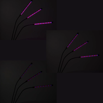 Lampa do roślin LED uprawy wzrostu panel 3 żarówki