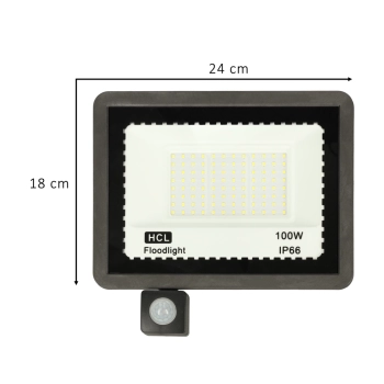 Lampa czujnik ruchu reflektor 100W