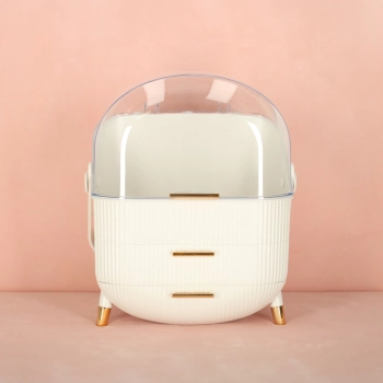 Szkatułka organizer na kosmetyki szafka biała