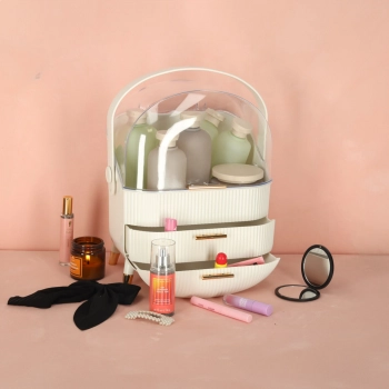 Szkatułka organizer na kosmetyki szafka biała