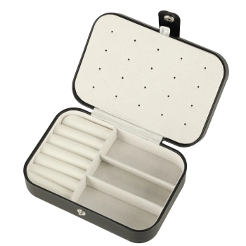 Szkatułka pudełko na biżuterię organizer czarny