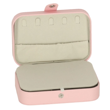 Szkatułka pudełko na biżuterię organizer różowy