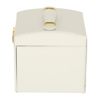 Szkatułka kuferek na biżuterię z szufladami biała