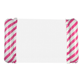 Materac dmuchany plażowy hamak wodny leżak fotel krzesło do pływania basenu różowy