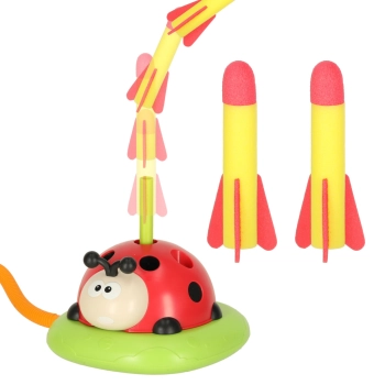 Gra zręcznościowa dla dzieci skakanka wyrzutnia rzut do celu biedronka 3w1