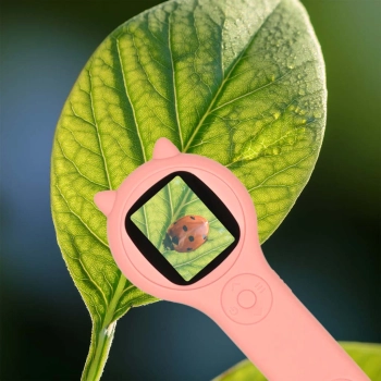 Mikroskop optyczny lupa cyfrowa 500x 2Mpx różowy