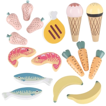 Market drewniany LULILO Melo stragan supermarket z kasą