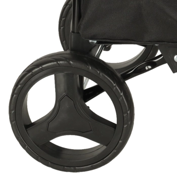 Wózek torba na zakupy na kółkach ze stelażem 95cm czarny