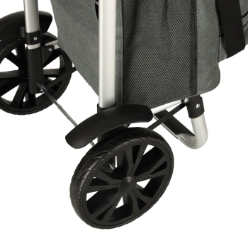 Wózek torba na zakupy na kółkach ze stelażem 100cm szary