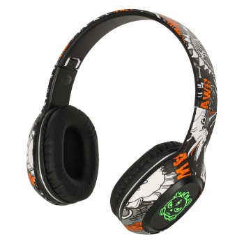 Słuchawki bezprzewodowe nauszne Bluetooth RGB Gaming Sport 200mAh czarne