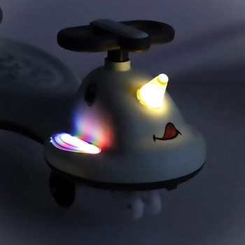 Jeździk grawitacyjny LED Swing FIX S1 skuter z rączką szary max 65kg