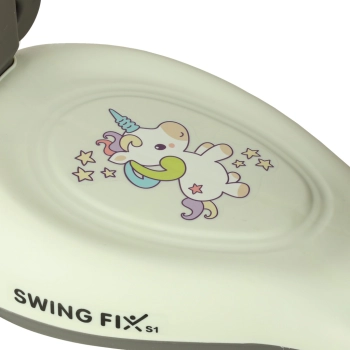 Jeździk grawitacyjny LED Swing FIX S1 skuter z rączką szary max 65kg