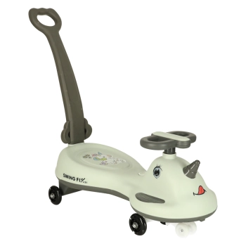 Jeździk grawitacyjny LED Swing FIX S1 skuter z rączką szary max 65kg