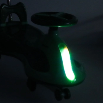 Jeździk grawitacyjny LED Swing FIX S2 skuter z rączką zielony max 100kg