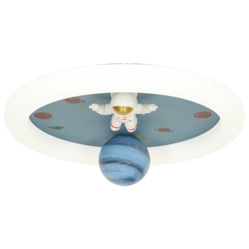 Lampa LED sufitowa plafon do pokoju dziecięcego ściemniana LUMELA + pilot astronauta