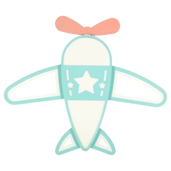 Lampa LED sufitowa plafon do pokoju dziecięcego ściemniana LUMELA + pilot samolot