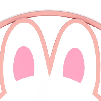 Lampa LED sufitowa plafon do pokoju dziecięcego ściemniana LUMELA + pilot króliczek