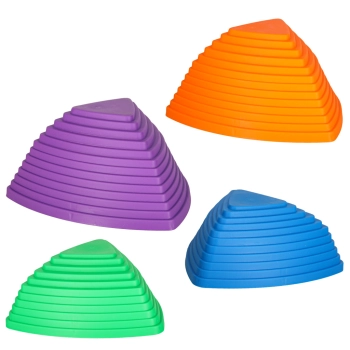 Ścieżka sensoryczna kamienie rzeczne do treningu równowagi podłoga to lawa gra 11 elementów kolorowa