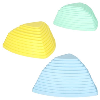 Ścieżka sensoryczna kamienie rzeczne do treningu równowagi podłoga to lawa gra 11 elementów pastelowa