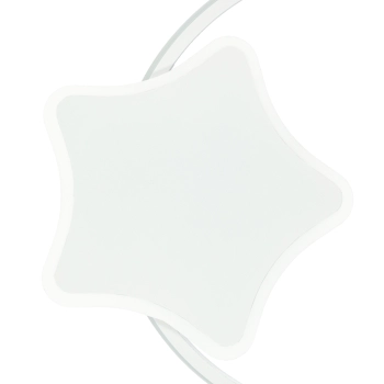 Lampa LED sufitowa plafon do pokoju dziecięcego ściemniana LUMELA + pilot księżyc biała