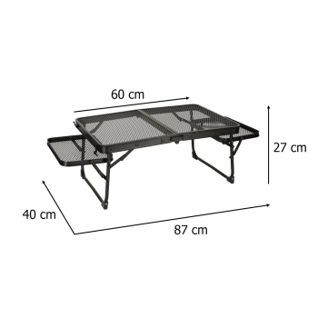 Stół stolik turystyczny LUARO kempingowy cateringowy składany 87 x 60 x 40 x 27 cm