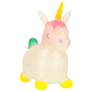 Skoczek dla dzieci do skakania z pompką gumowy jednorożec