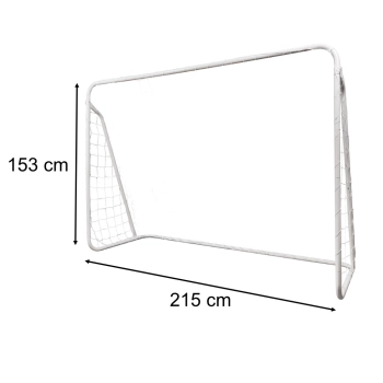 Bramka piłkarska do piłki nożnej dla dzieci treningowa 2w1 + mata celności 215 x 153 x 76 cm