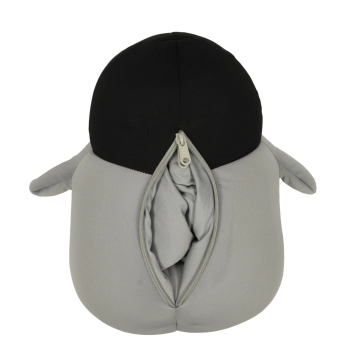 Poduszka podróżna 2w1 rogal pod kark do samochodu samolotu maskotka pingwin