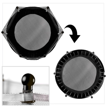 Trampolina do domu ogrodu dla dzieci siatka piłki 140cm 55inch zielona