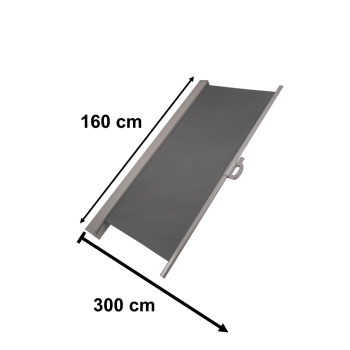 Markiza boczna tarasowa LUARO parawan zwijana 160 x 300 cm