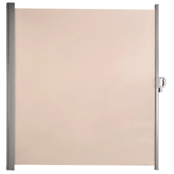 Markiza boczna tarasowa LUARO parawan zwijana 180 x 400 cm beżowa