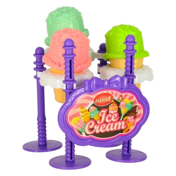 Kosz piknikowy koszyk lodziarnia desery jedzenie prowiant przekąski na piknik