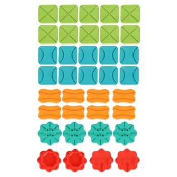 Gra logiczna planszowa labirynt tor przeszkód 56 el.