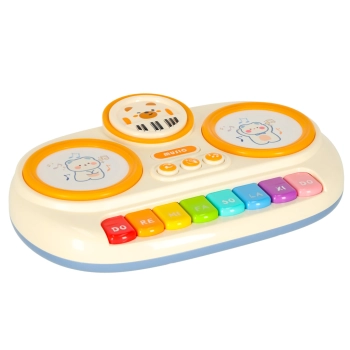 Pianinko organki interaktywne dla dzieci edukacyjne beżowe