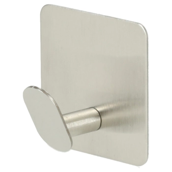 Wieszaki ścienne łazienkowe samoprzylepne srebrne zestaw 4 sztuki POWYSTAWOWE