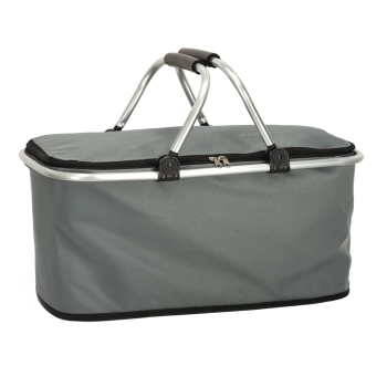 Kosz termiczny piknikowy składany szary
