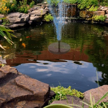 Fontanna solarna do oczka wodnego stawu do ogrodu pompa pływająca ogrodowa 16cm