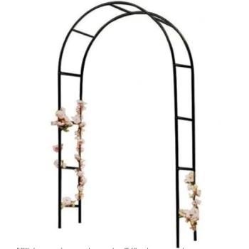 Pergola ogrodowa łuk uchwyt na róże kwiaty bluszcz pnącza metalowa 240 x 140 cm