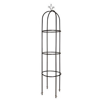 Pergola ogrodowa kolumnowa słup kolumna dzwon stojak na róże kwiaty pnące metalowa 195 cm